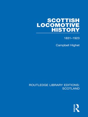 cover image of Scottish Locomotive History